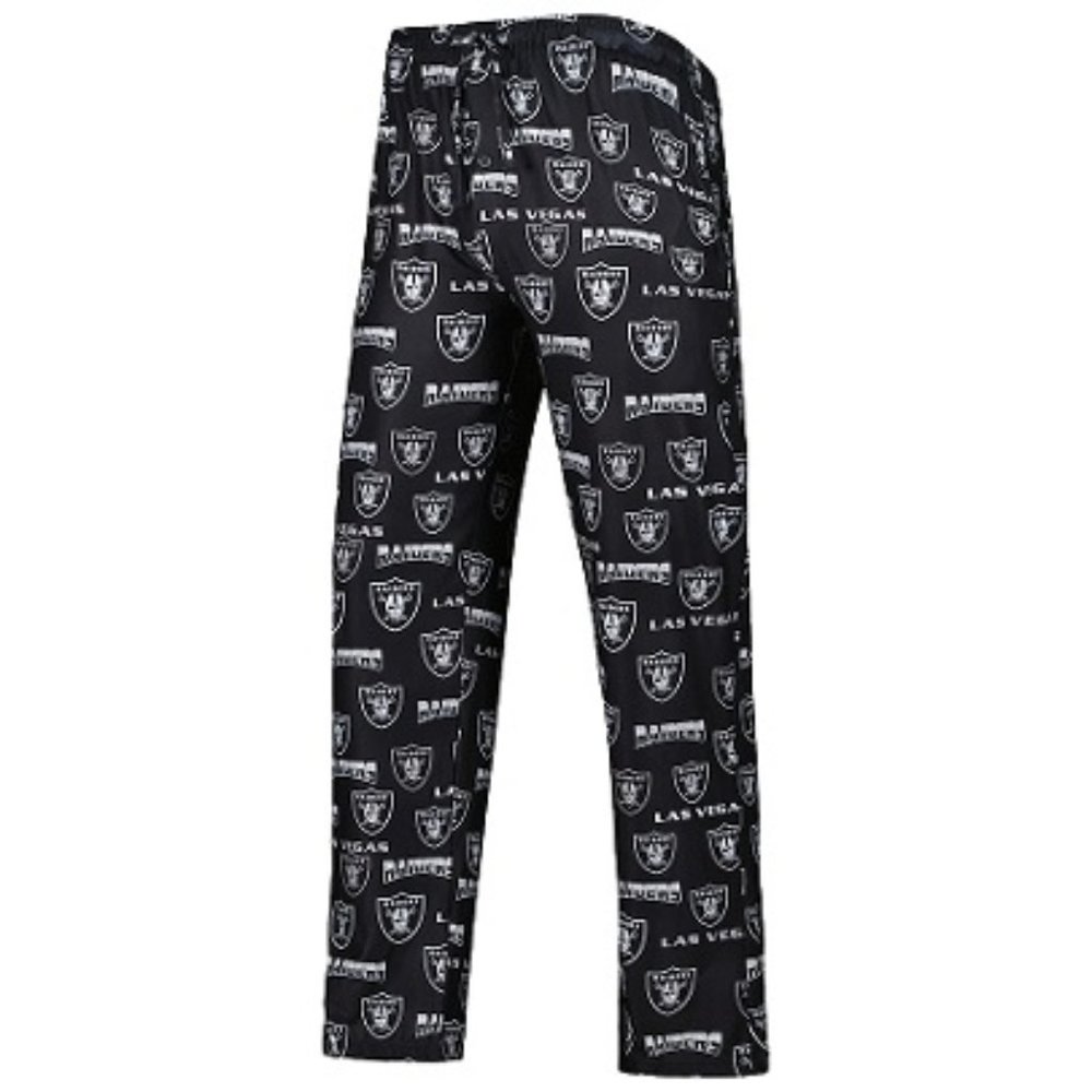 🆕🏈 LAS VEGAS RAIDERS ALL OVER PRINT LOUNGING PANTS - MEN - SIZE MEDIUM ONLY
